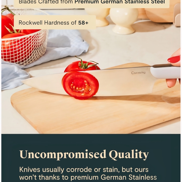 Caraway Knife Set with Shears - Picture 4 of 5